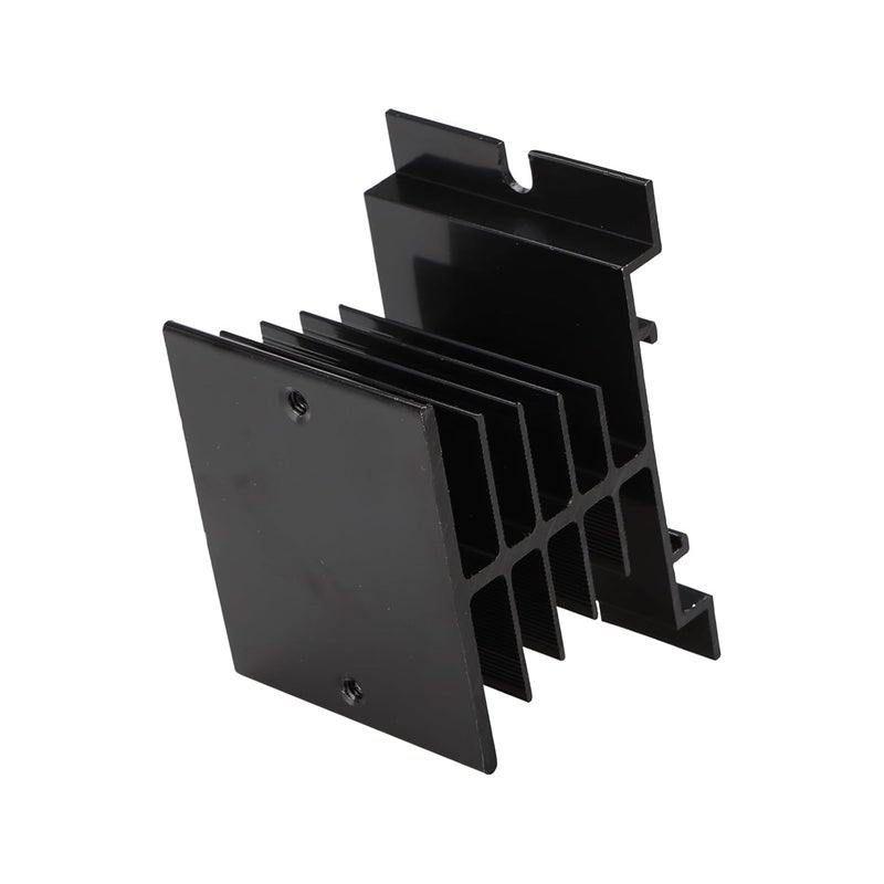 Weasch 2Pcs Single Phase Solid State Relay SSR Aluminum Heat Sink Dissipation Radiator Heatsinks Suitable for 10A-40A Relay (2) - Image 5